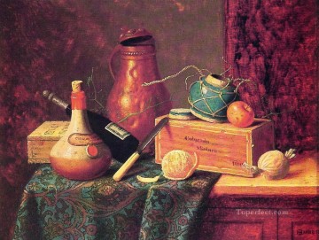 ウィリアム・ハーネット Painting - 静物画 1883 年アイルランドの画家ウィリアム ハーネット